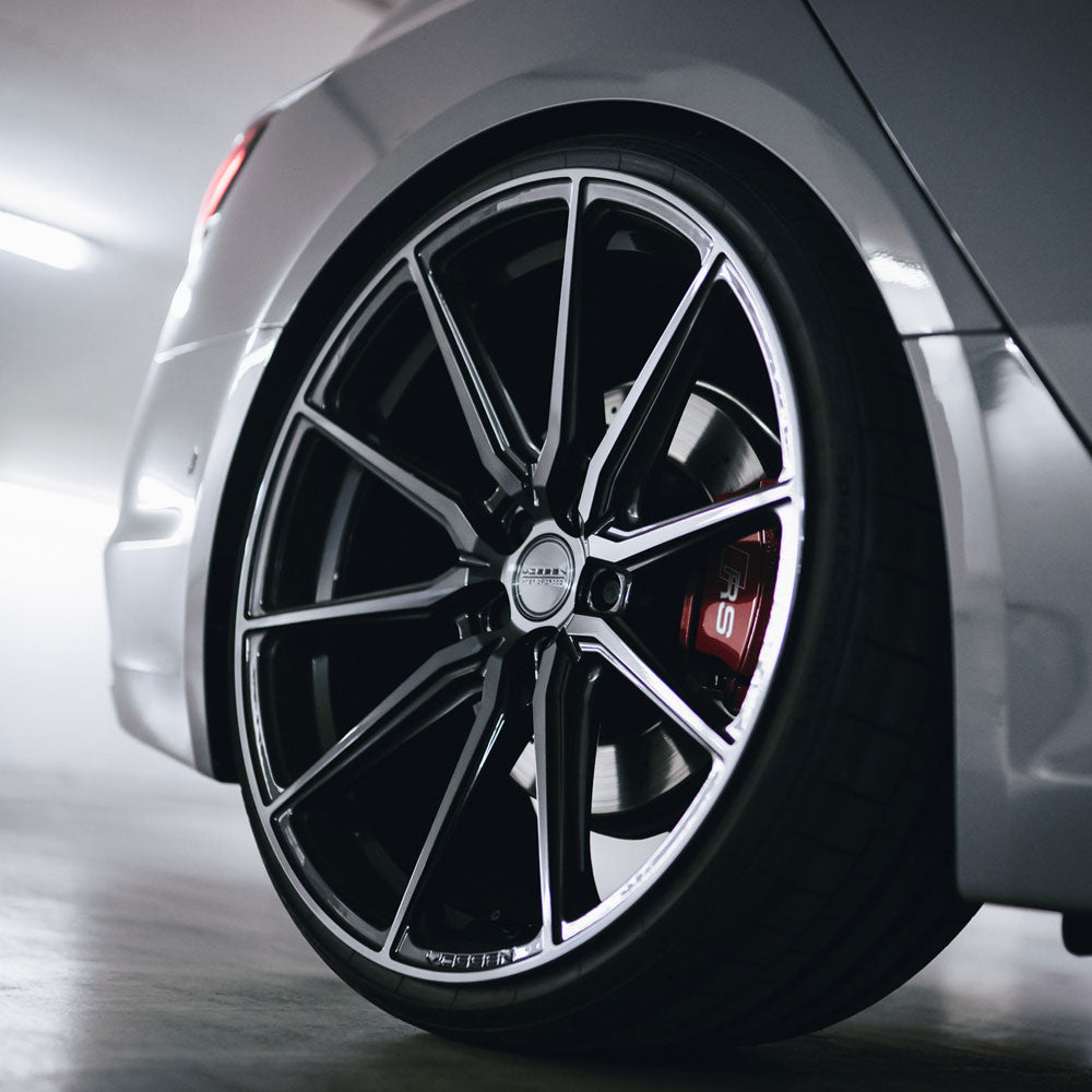 19" Vossen HF3 Black 19x8.5 20X11 Concave Wheels Rims Fits Chevrolet Corvette C8