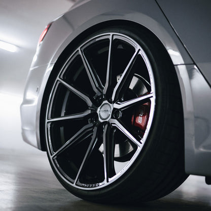 19" Vossen HF3 Black 19x8.5 20X11 Concave Wheels Rims Fits Chevrolet Corvette C8