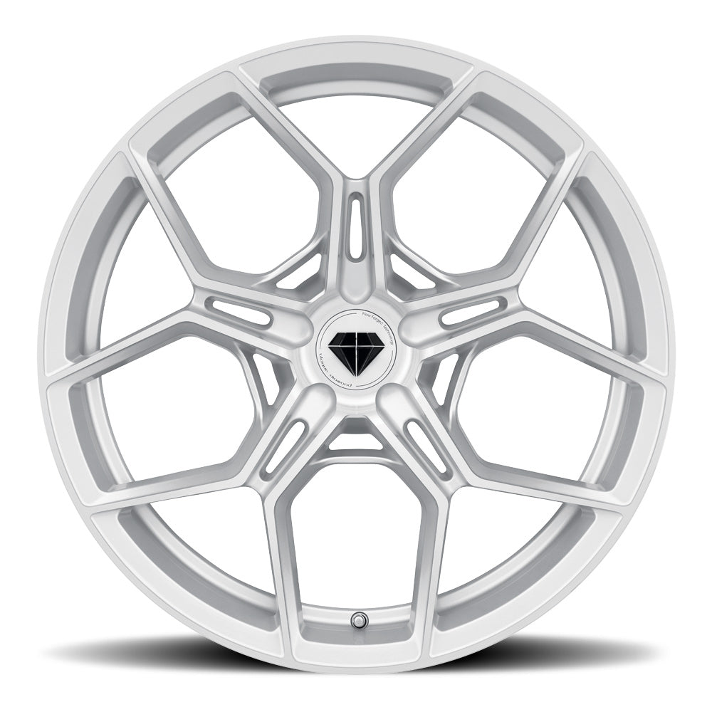 20" Blaque Diamond BD-F25 Silver 20x9 20x12 Wheels Rims Chevrolet Corvette C8