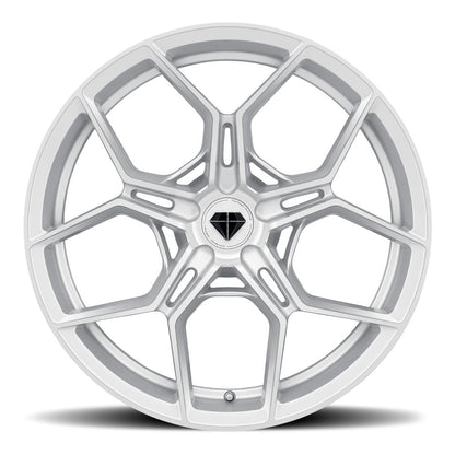 20" Blaque Diamond BD-F25 Silver 20x9 20x12 Wheels Rims Chevrolet Corvette C8