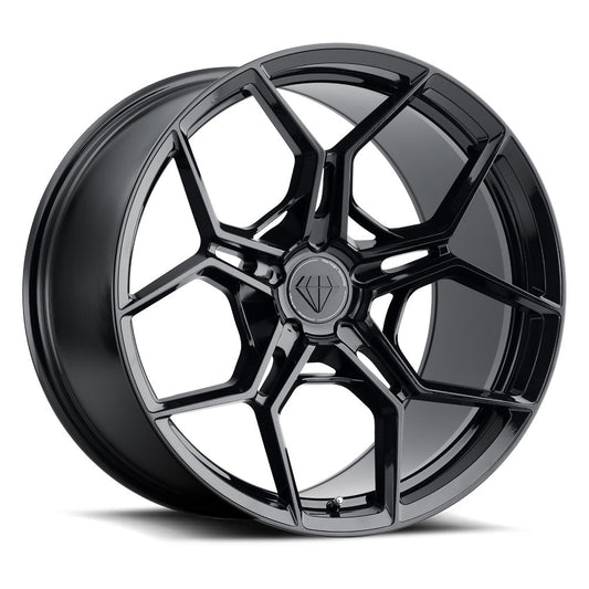 20" Blaque Diamond BD-F25 Black 20x9 20x11 Wheels Rims Chevrolet Corvette C8