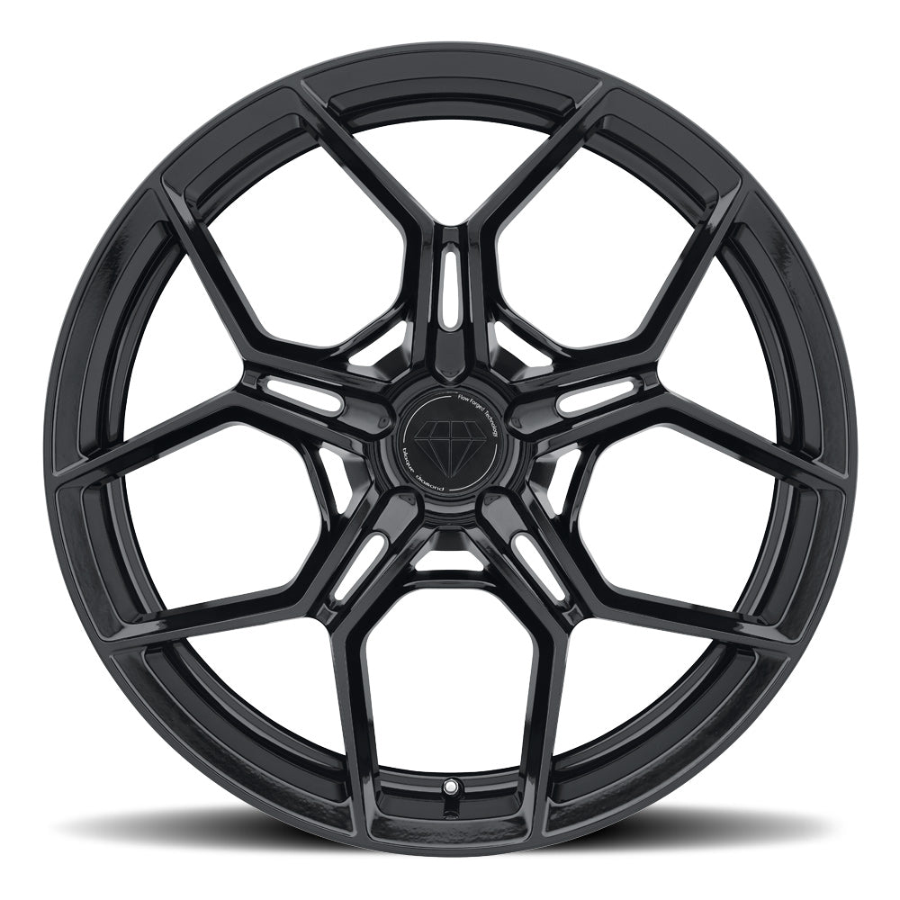 20" Blaque Diamond BD-F25 Black 20x9 20x12 Wheels Rims Chevrolet Corvette C8