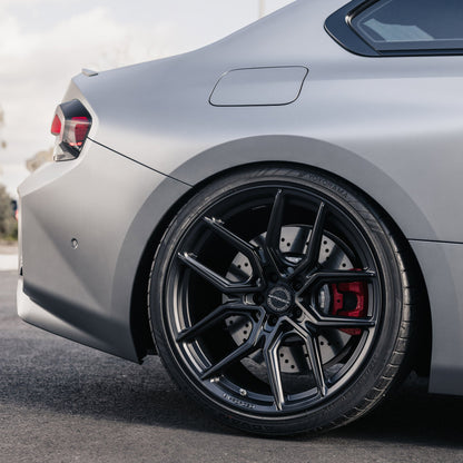 20/21" MV Forged MVF5 Black 20X9 21X12 Concave Wheels Fits Chevrolet Corvette C8