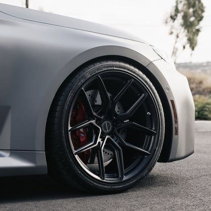20/21" MV Forged MVF5 Black 20X9 21X12 Concave Wheels Fits Chevrolet Corvette C8