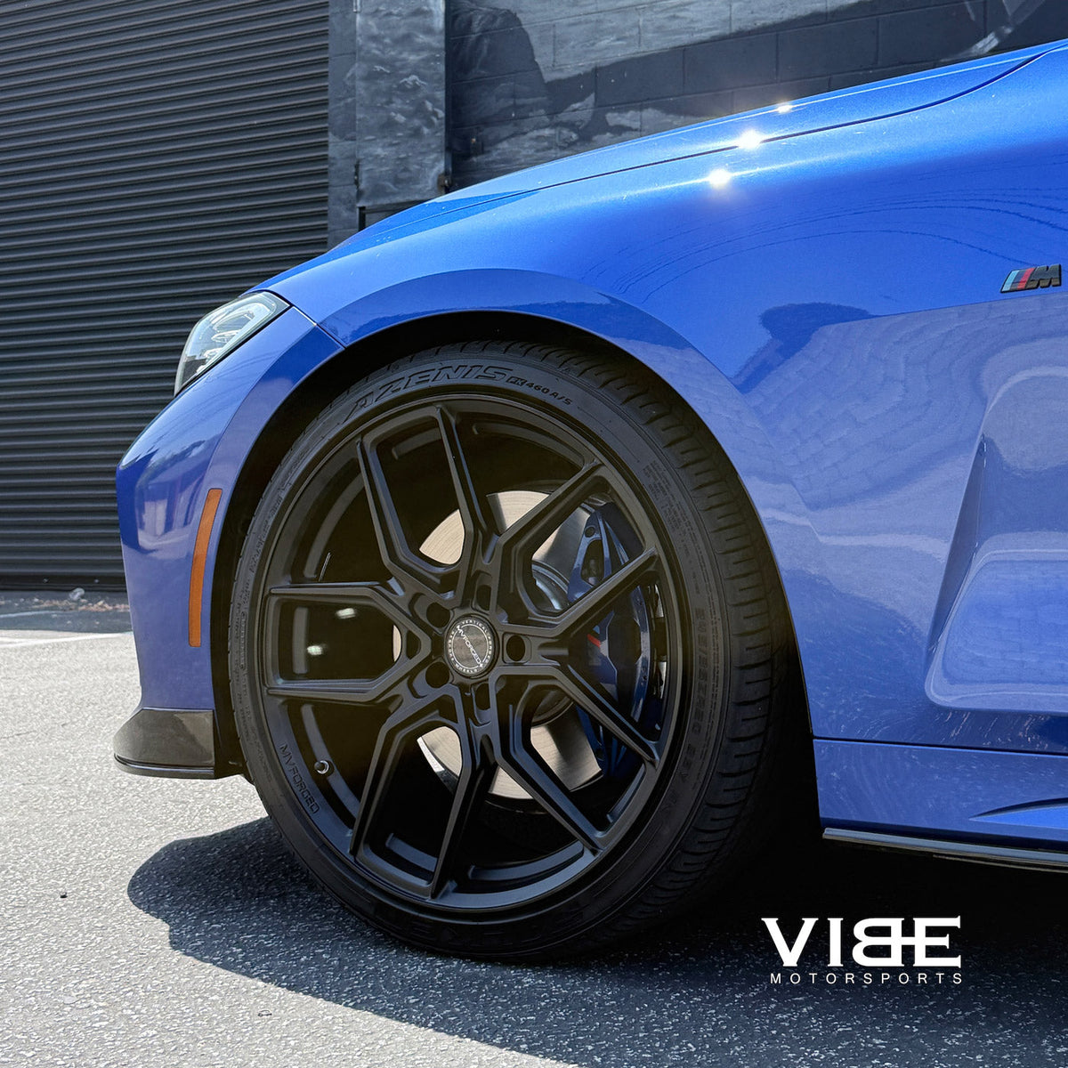 20/21" MV Forged MVF5 Black 20X9 21X12 Concave Wheels Fits Chevrolet Corvette C8
