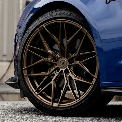 20/21" Rohana RFX17 Bronze Forged Concave Wheels Rims Fits Chevrolet Corvette C8