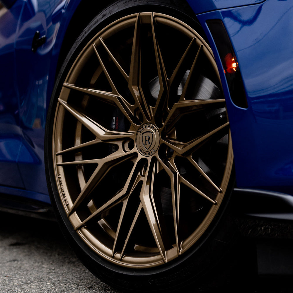 20/21" Rohana RFX17 Bronze Forged Concave Wheels Rims Fits Chevrolet Corvette C8