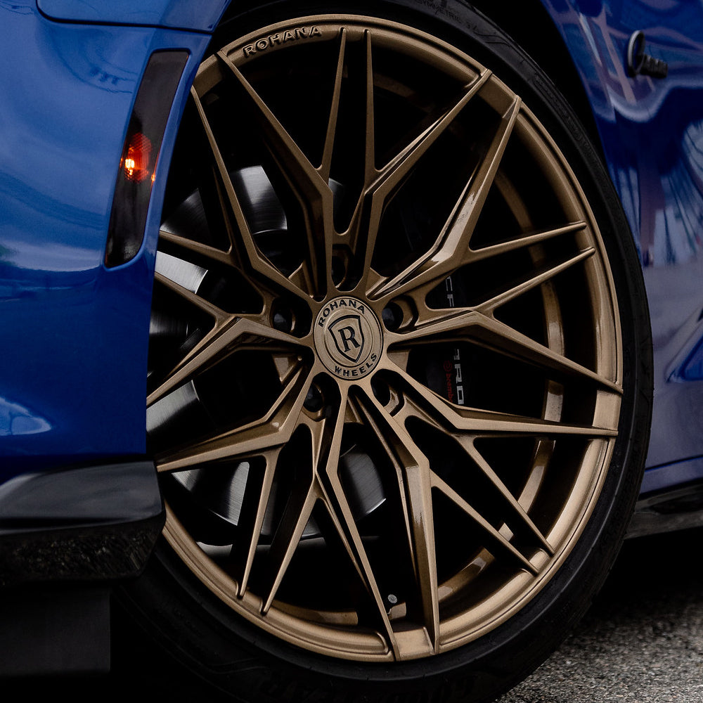 20/21" Rohana RFX17 Bronze Forged Concave Wheels Rims Fits Chevrolet Corvette C8