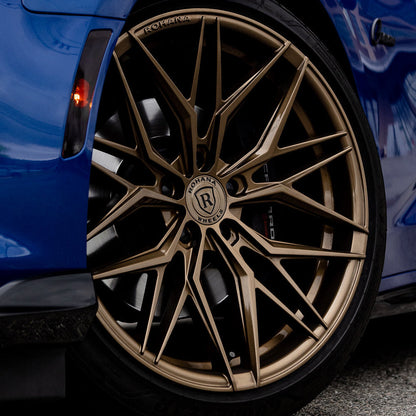20/21" Rohana RFX17 Bronze Forged Concave Wheels Rims Fits Chevrolet Corvette C8
