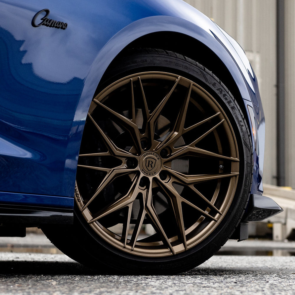 20/21" Rohana RFX17 Bronze Forged Concave Wheels Rims Fits Chevrolet Corvette C8