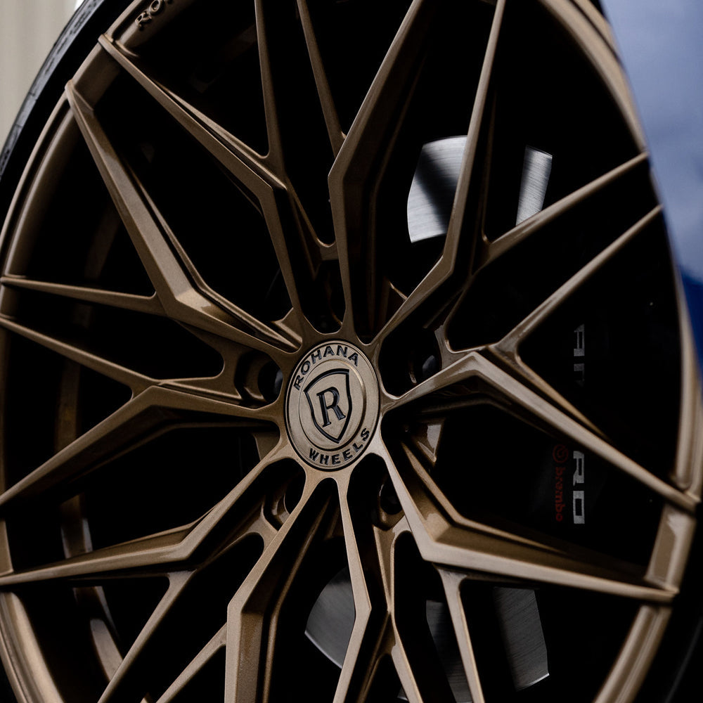 20/21" Rohana RFX17 Bronze Forged Concave Wheels Rims Fits Chevrolet Corvette C8