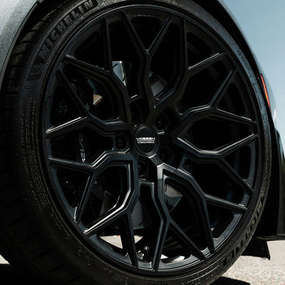 20" Vossen HF2 Grey 20x9 21x12 Concave Wheels Rims Fits Chevrolet Corvette C8