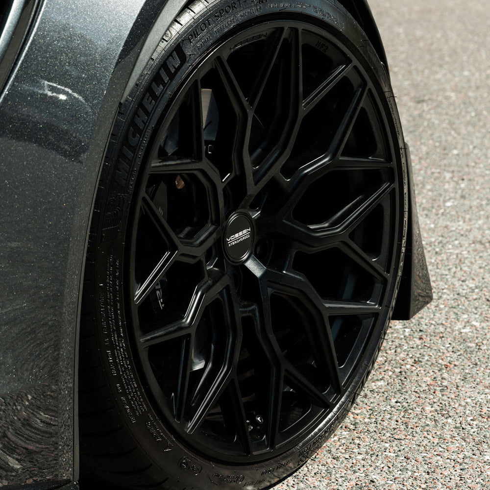 20" Vossen HF2 Grey 20x9 21x12 Concave Wheels Rims Fits Chevrolet Corvette C8