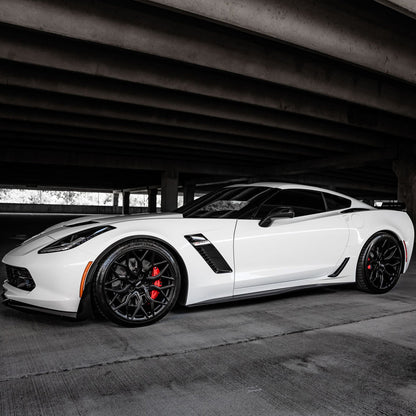 20" Vossen HF2 Grey 20x9 21x12 Concave Wheels Rims Fits Chevrolet Corvette C8