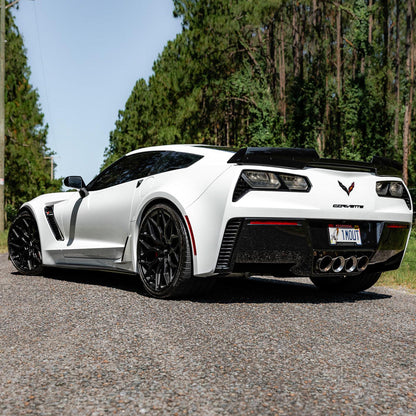 20" Vossen HF2 Grey 20x9 21x12 Concave Wheels Rims Fits Chevrolet Corvette C8
