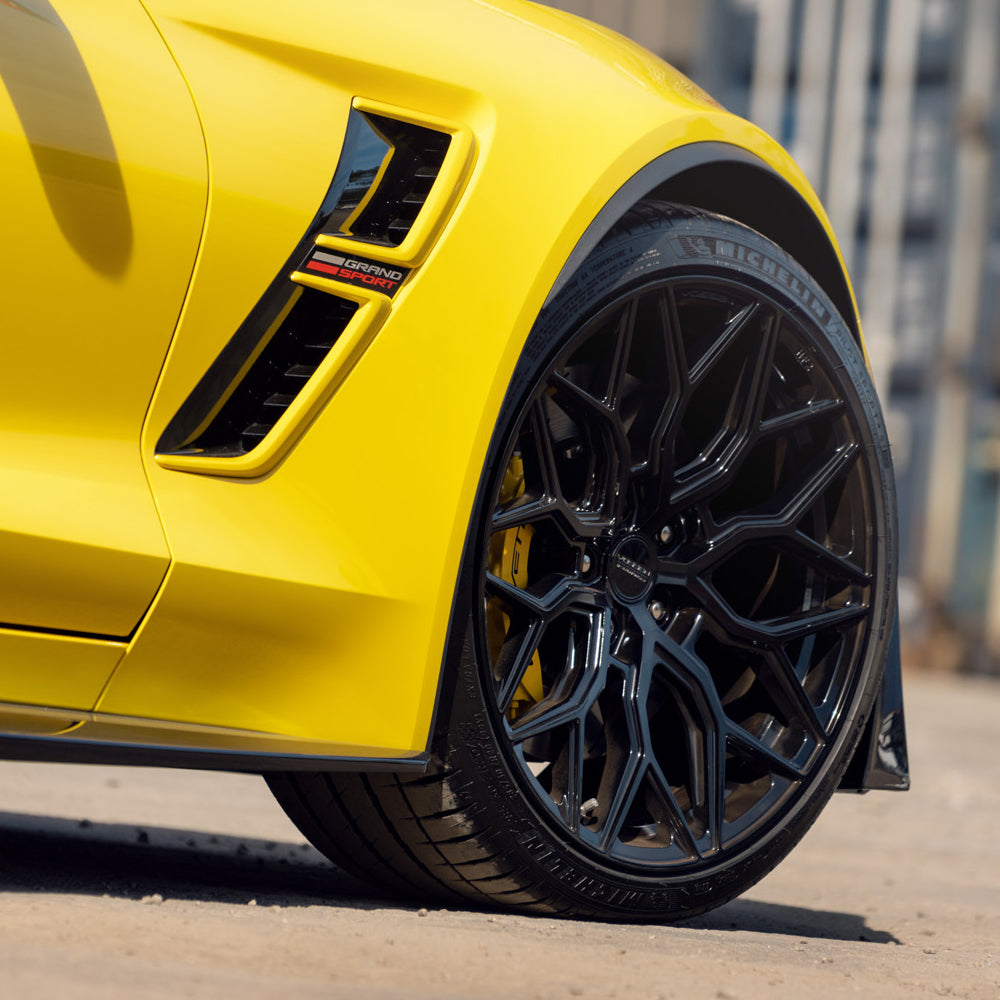 20" Vossen HF2 Grey 20x9 21x12 Concave Wheels Rims Fits Chevrolet Corvette C8
