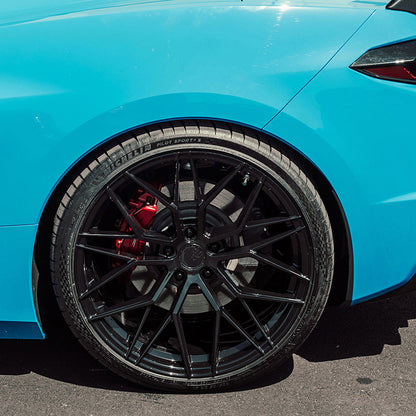 20/21" Avant Garde M520R Black 20x9 21x12 Wheels Rims Fits Chevrolet Corvette C8