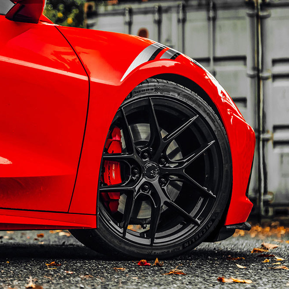 20/21" Avant Garde M580R Black 20x9 21x12 Wheels Rims Fits Chevrolet Corvette C8