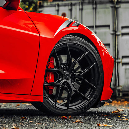 20/21" Avant Garde M580R Black 20x9 21x12 Wheels Rims Fits Chevrolet Corvette C8