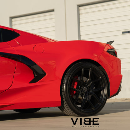 20/21" MV Forged MVF5 Black 20X9 21X12 Concave Wheels Fits Chevrolet Corvette C8