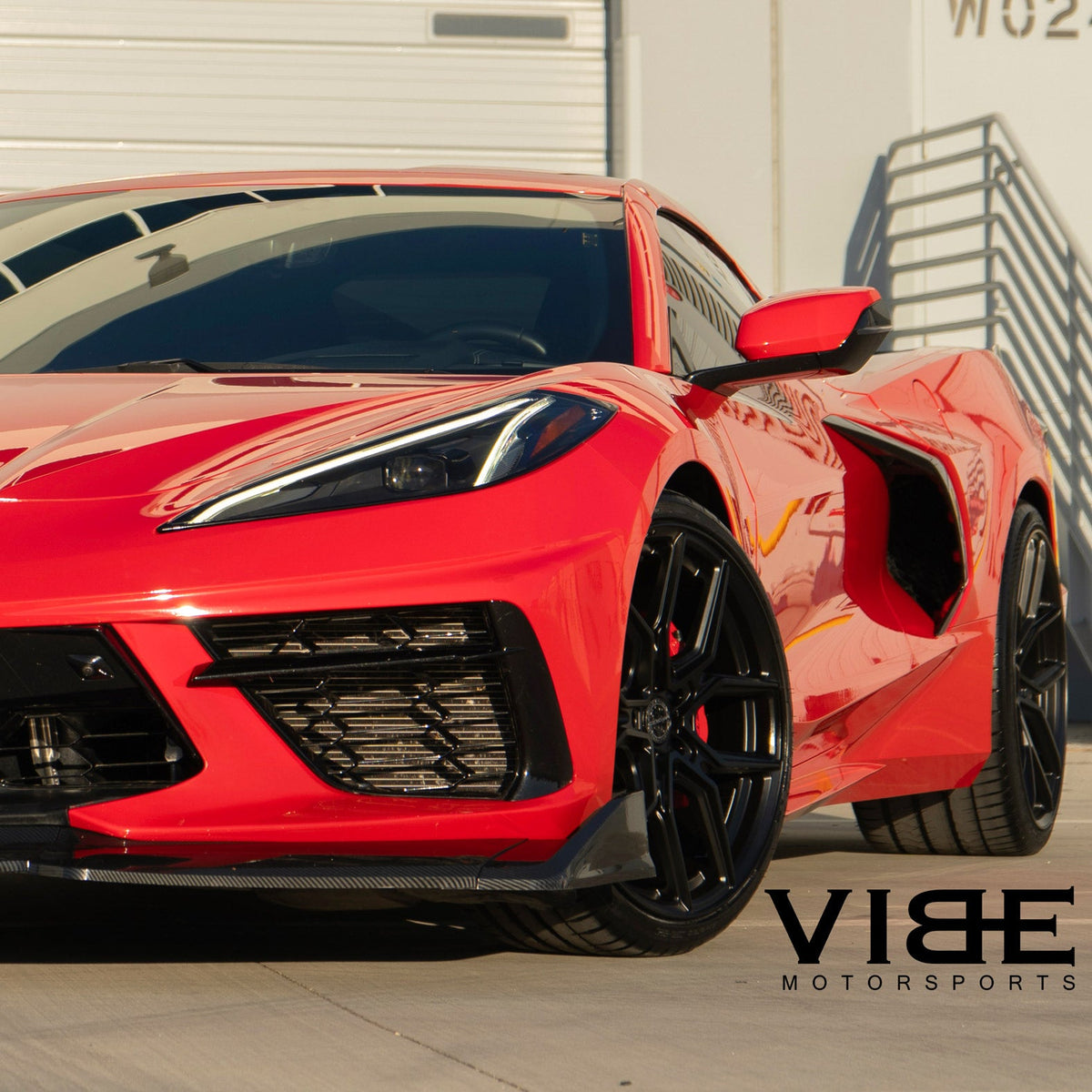 20/21" MV Forged MVF5 Black 20X9 21X12 Concave Wheels Fits Chevrolet Corvette C8