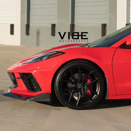 20/21" MV Forged MVF5 Black 20X9 21X12 Concave Wheels Fits Chevrolet Corvette C8