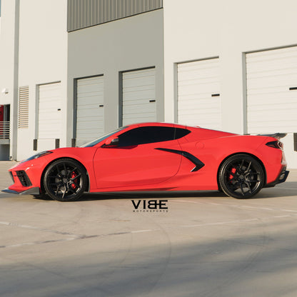 20/21" MV Forged MVF5 Black 20X9 21X12 Concave Wheels Fits Chevrolet Corvette C8