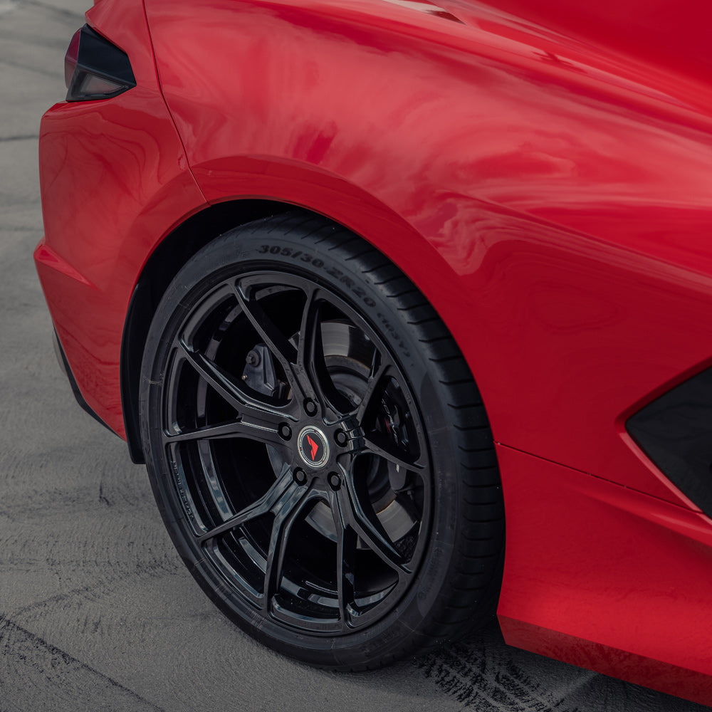 19/20" Vorsteiner V-FF 103 Black Forged Wheels Rims Fits Chevrolet Corvette C8