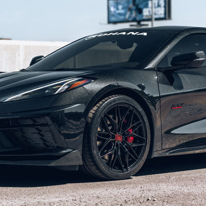 20/21" Rohana RFX17 Black Forged Concave Wheels Rims Fits Chevrolet Corvette C8