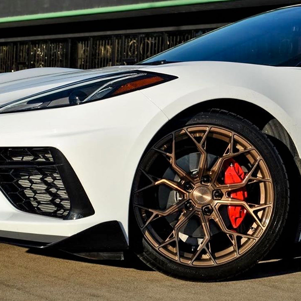 20/21" Stance SF10 Bronze 20x9 21x12 Wheels Rims Chevrolet Corvette C8
