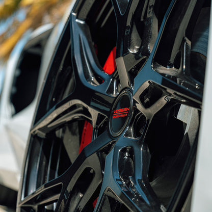 20" Vossen HF5 Black 20x9 21x12 Concave Wheels Rims Fits Chevrolet Corvette C8