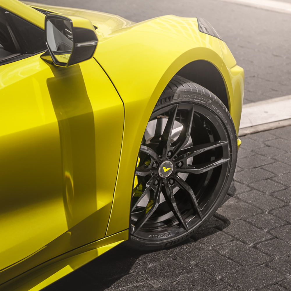 19/20" Vorsteiner V-FF 105 Black Forged Wheels Rims Fits Chevrolet Corvette C8