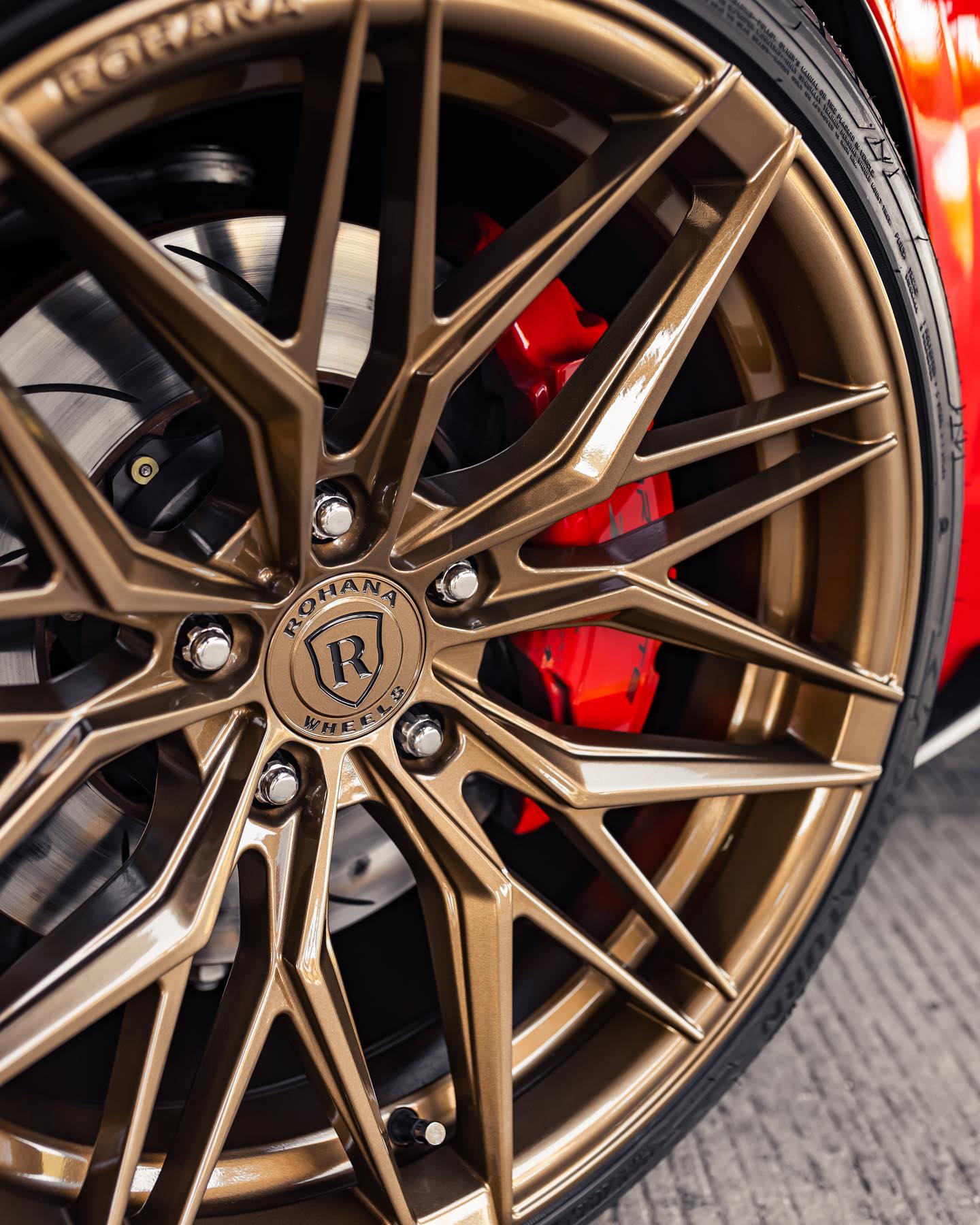 20/21" Rohana RFX17 Bronze Forged Concave Wheels Rims Fits Chevrolet Corvette C8