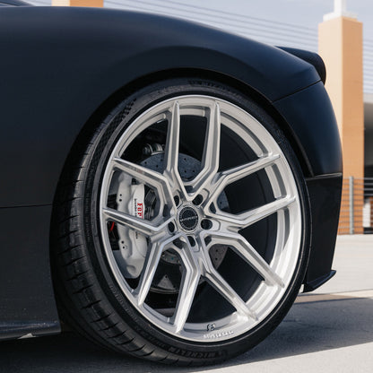 20/21 MV Forged MVF5 Silver 20X9 21X12 Concave Wheels Fits Chevrolet Corvette C8