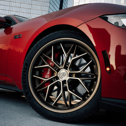 19/20" Rohana RFC3 Black Concave Wheels Rims Fits Chevrolet C8 Corvette