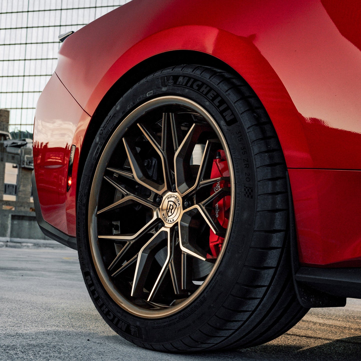 19/20" Rohana RFC3 Black Concave Wheels Rims Fits Chevrolet C8 Corvette