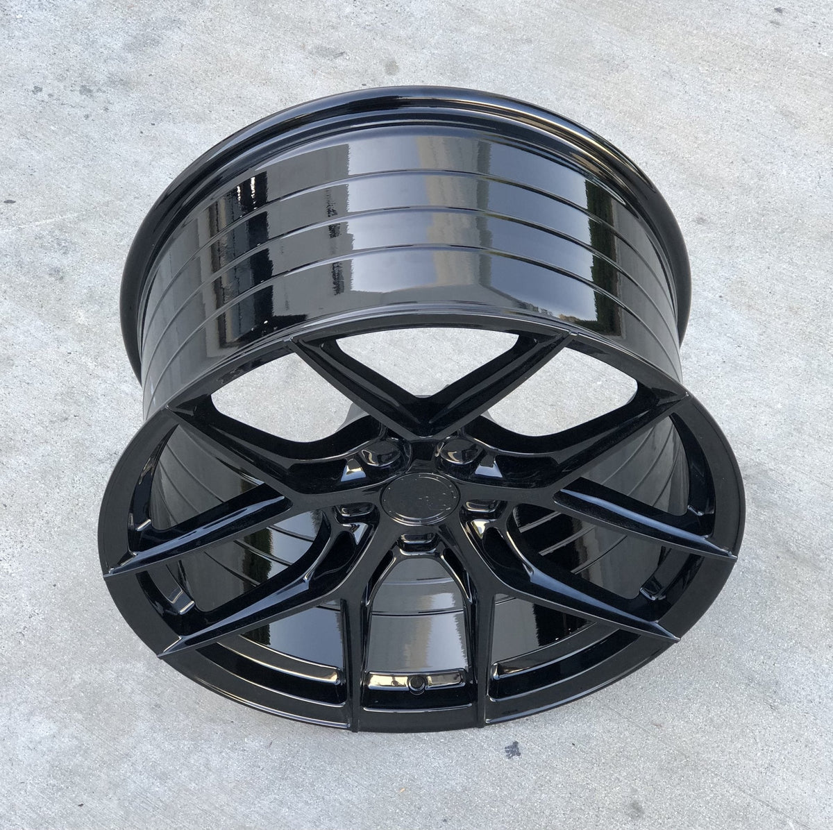 20/21" Avant Garde M580R Black 20x9 21x12 Wheels Rims Fits Chevrolet Corvette C8