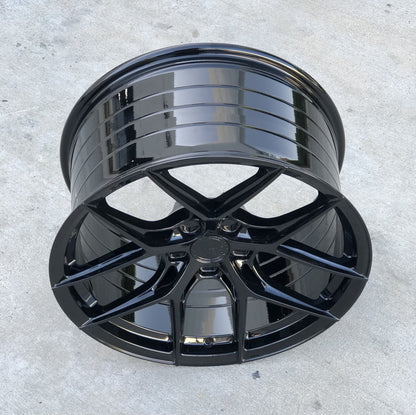 20/21" Avant Garde M580R Black 20x9 21x12 Wheels Rims Fits Chevrolet Corvette C8