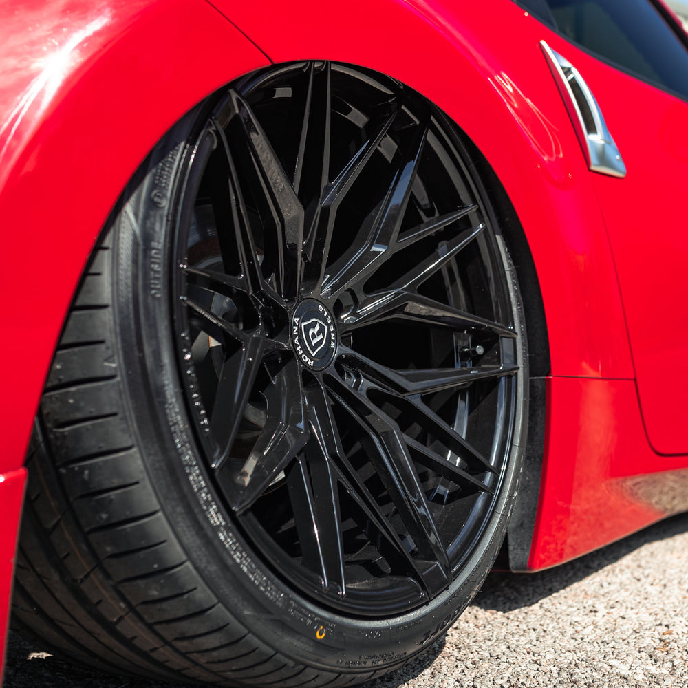 20/21" Rohana RFX17 Black Forged Concave Wheels Rims Fits Chevrolet Corvette C8