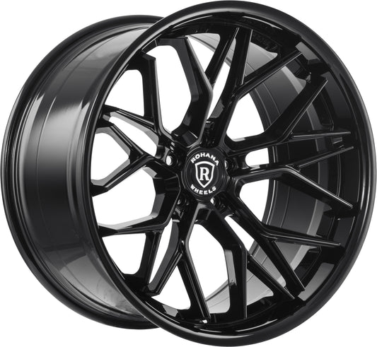 19/20" Rohana RFC3 Black Concave Wheels Rims Fits Chevrolet C8 Corvette