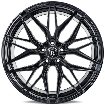 20/21" Rohana RFX17 Black Forged Concave Wheels Rims Fits Chevrolet Corvette C8