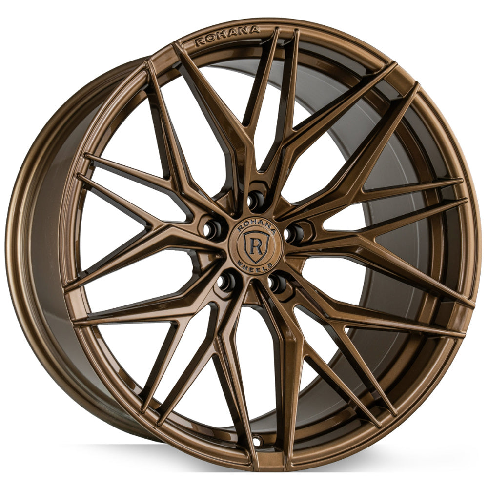 20/21" Rohana RFX17 Bronze Forged Concave Wheels Rims Fits Chevrolet Corvette C8