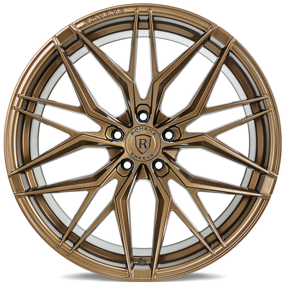 20/21" Rohana RFX17 Bronze Forged Concave Wheels Rims Fits Chevrolet Corvette C8