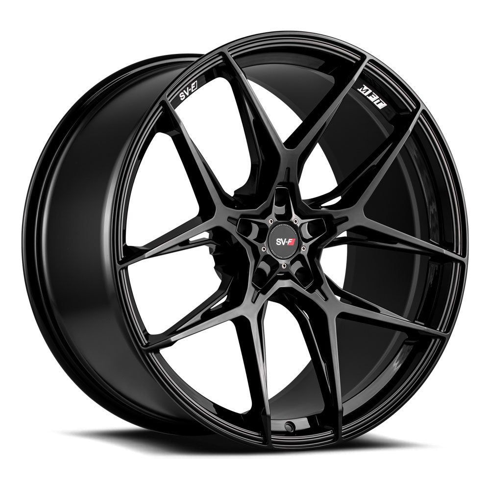 20/21" Savini SV-F5 Black 20x9 21x12 Wheels Rims Fits Chevrolet Corvette C8