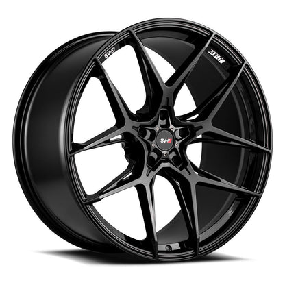 20/21" Savini SV-F5 Black 20x9 21x12 Wheels Rims Fits Chevrolet Corvette C8