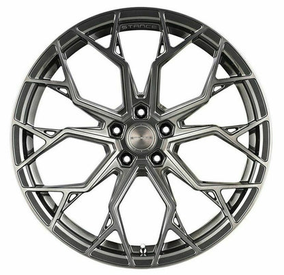 20/21" Stance SF10 Gunmetal 20x9 21x12 Wheels Rims Chevrolet Corvette C8