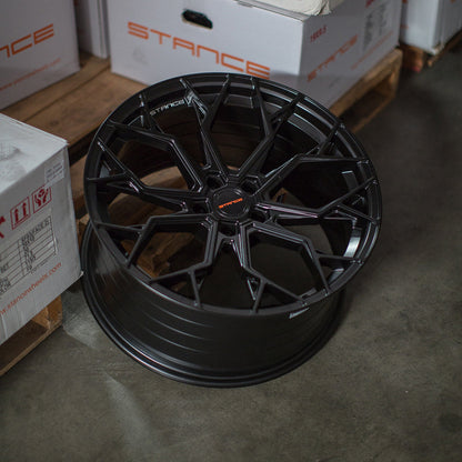20/21" Stance SF10 Gloss Black 20x10 21x13 Wheels Rims Chevrolet Corvette C8 Z06 ERay