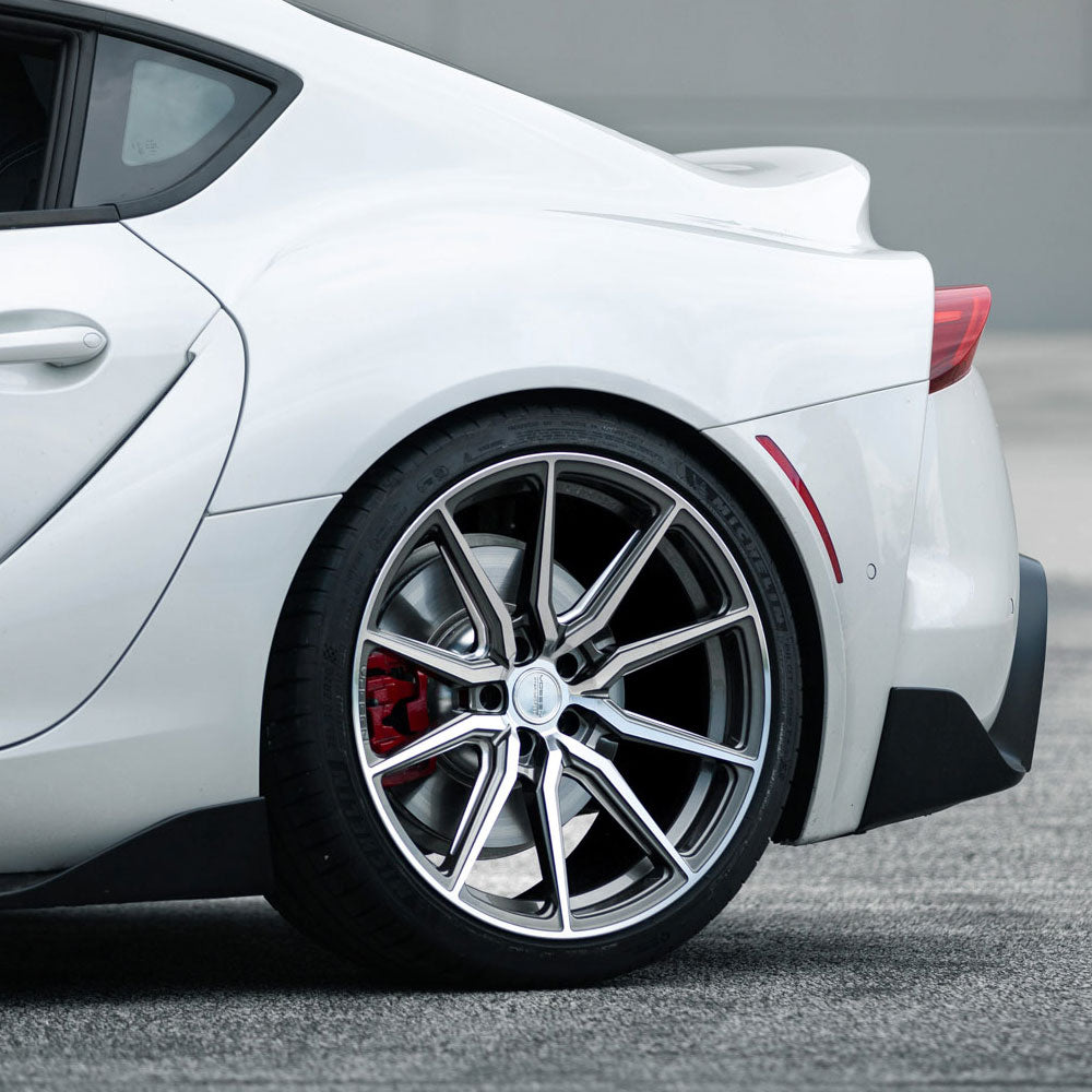 20" Vossen HF3 Grey 20x9 21x12 Concave Wheels Rims Fits Chevrolet Corvette C8