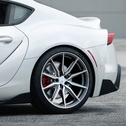 20" Vossen HF3 Grey 20x9 21x12 Concave Wheels Rims Fits Chevrolet Corvette C8
