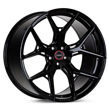 20" Vossen HF5 Black 20x9 21x12 Concave Wheels Rims Fits Chevrolet Corvette C8